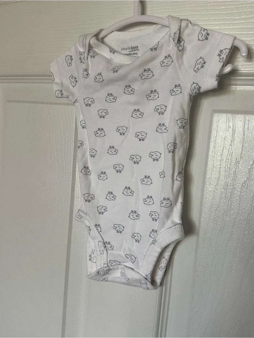 Carter’s White Baby One-Piece with Sheep Print